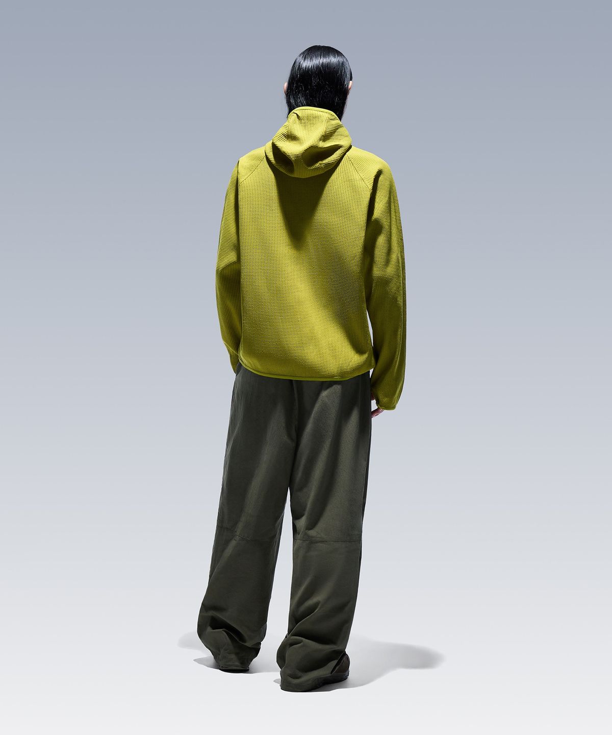 이스트팩(EASTPAK) 와플 후드 티셔츠 Lime