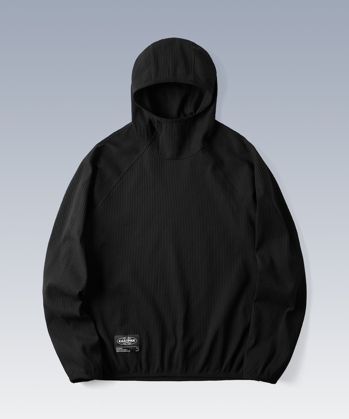 이스트팩(EASTPAK) 와플 후드 티셔츠 Black