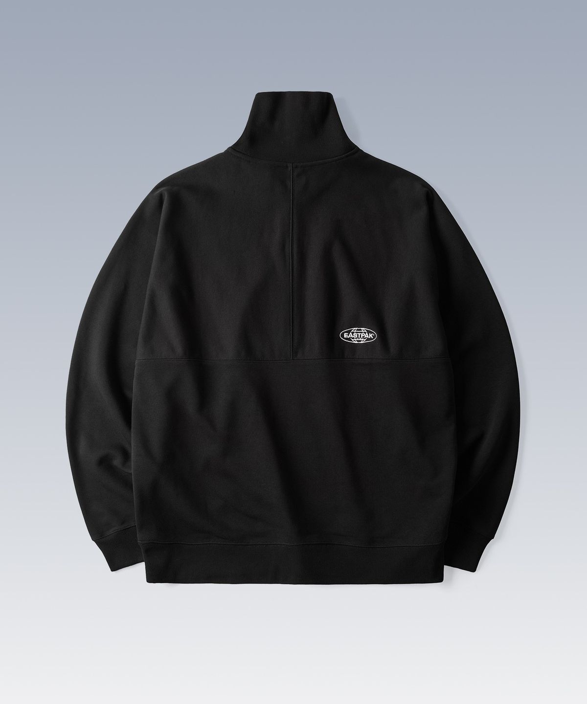 이스트팩(EASTPAK) 로고 하프 집업 스웨트셔츠 Black