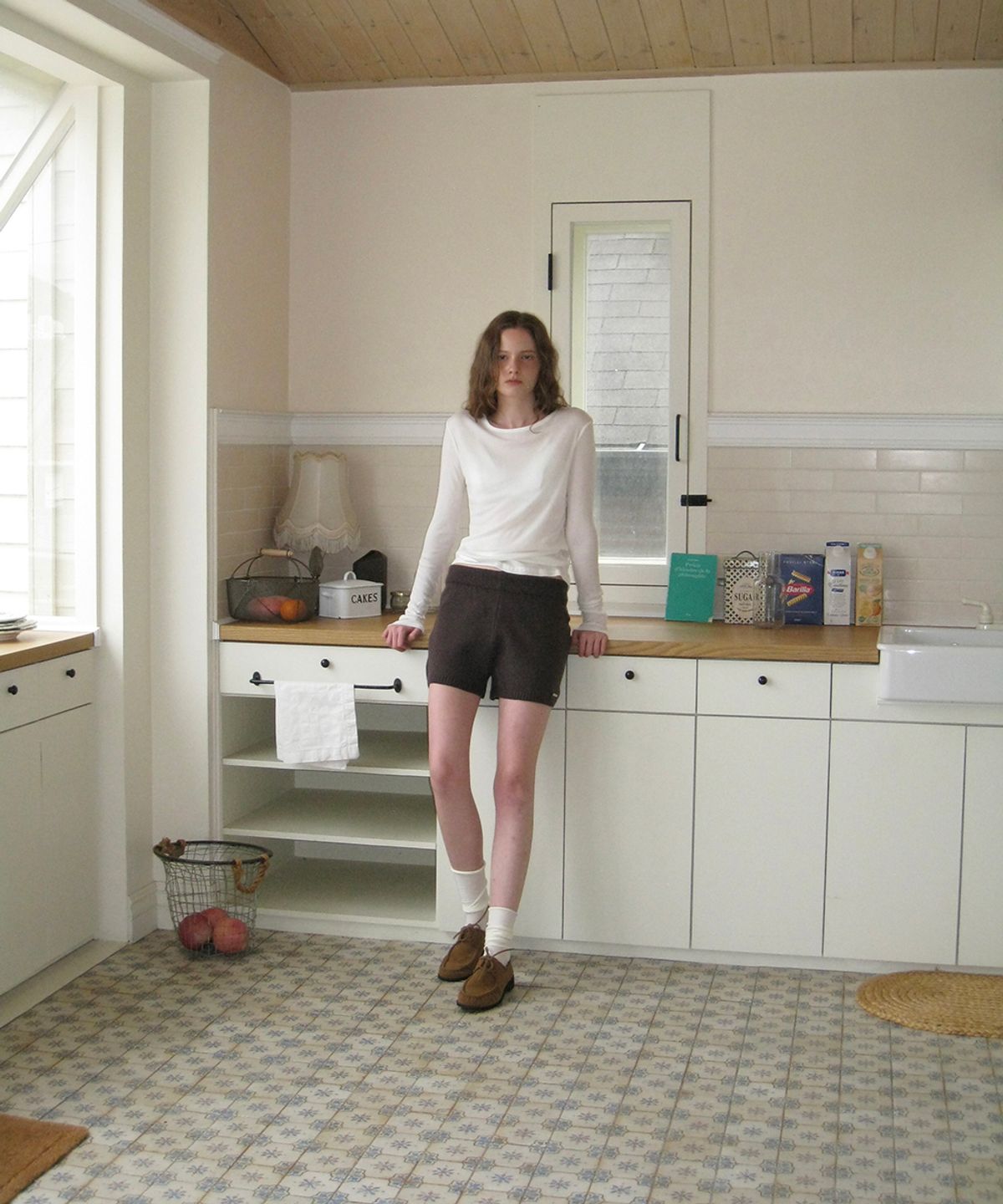 어패럴아카이브(APPAREL ARCHIVE) Fina tencel layered tee - Ivory