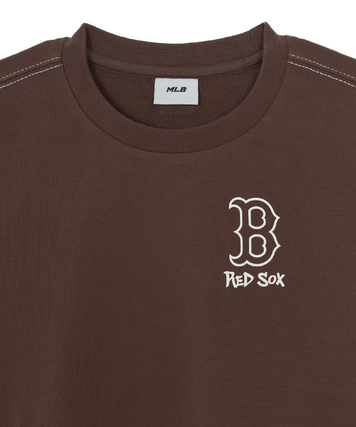엠엘비 키즈(MLB KIDS) 스트릿 그래픽 레이어드 맨투맨 세트 BOS (Brown)