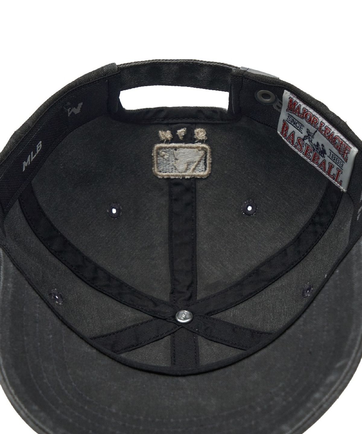 엠엘비 키즈(MLB KIDS) 피그먼트 워싱 볼캡 NY (D.Charcoal Grey)