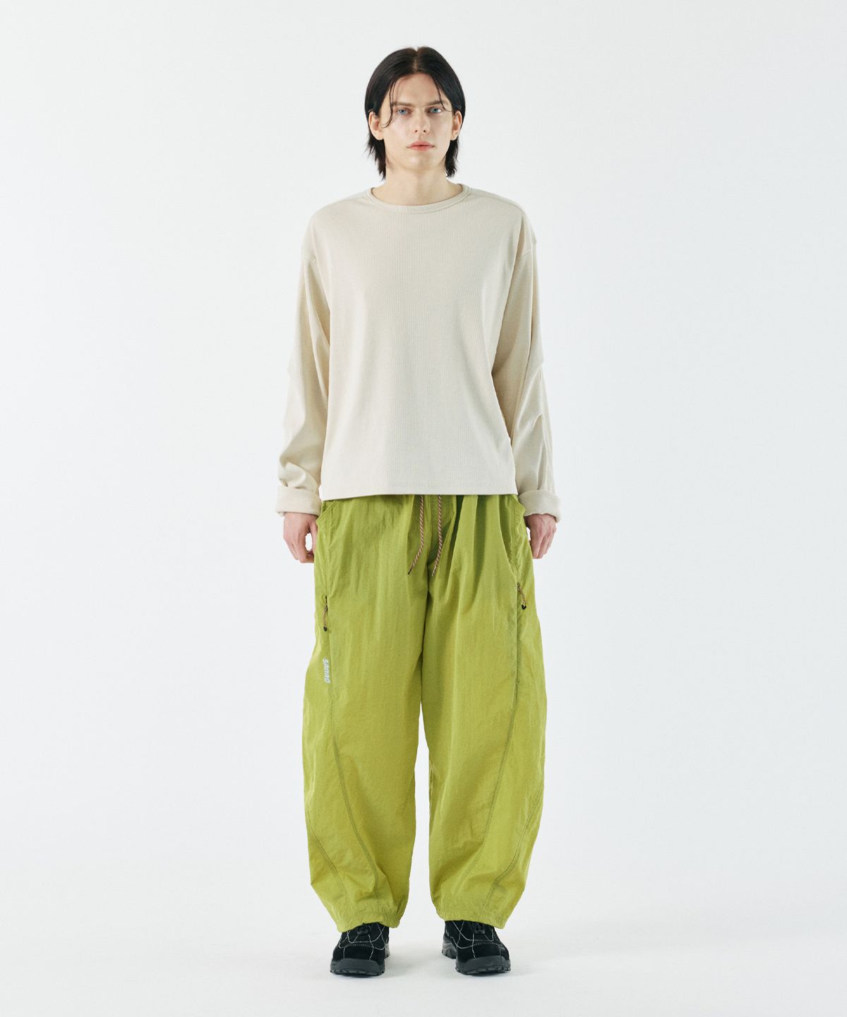 산로(SANRO) [UNISEX] 벤틸레이션 팬츠 - 라임