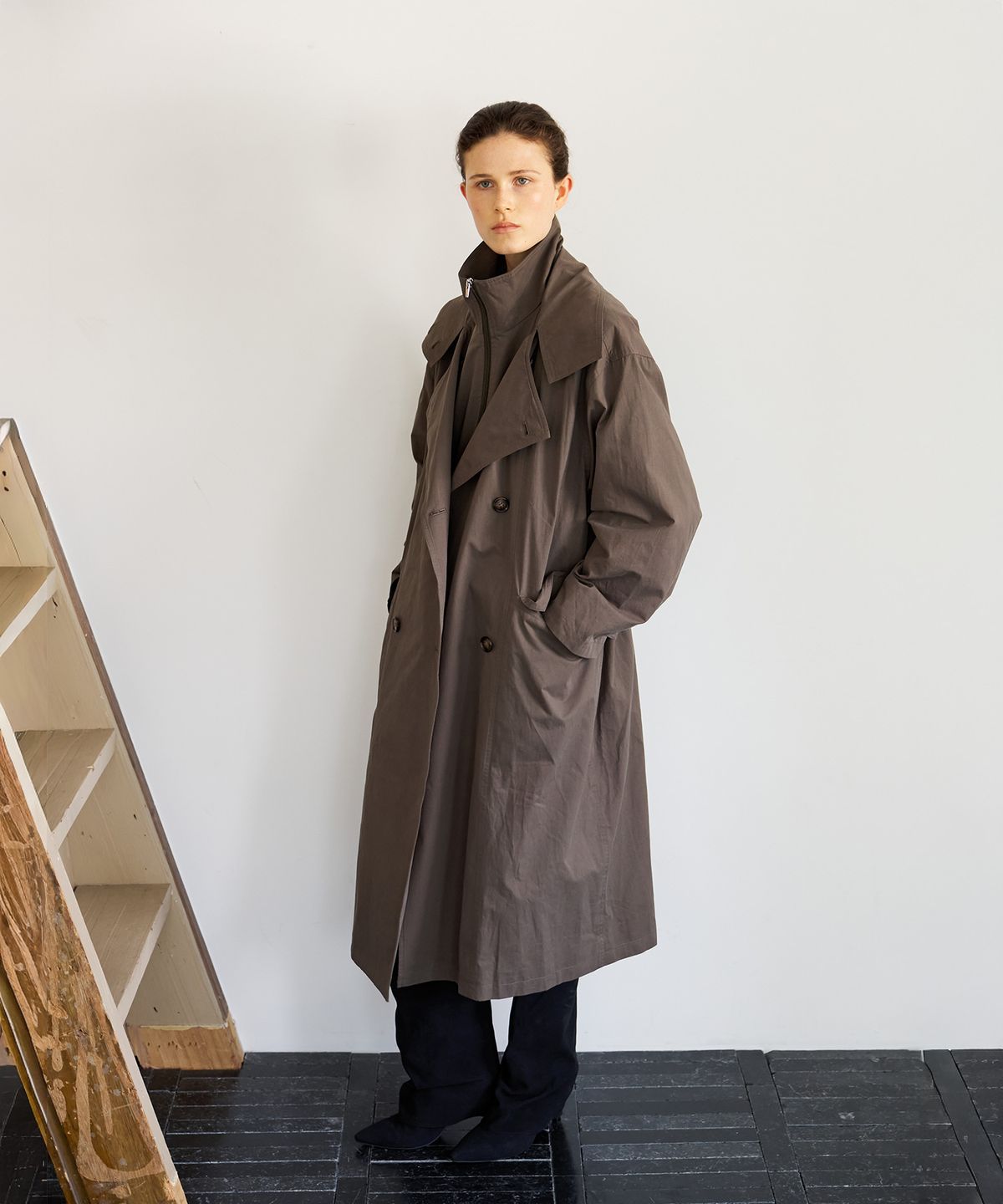 스르비(SELEVER) Double Layer Trench_2 Color