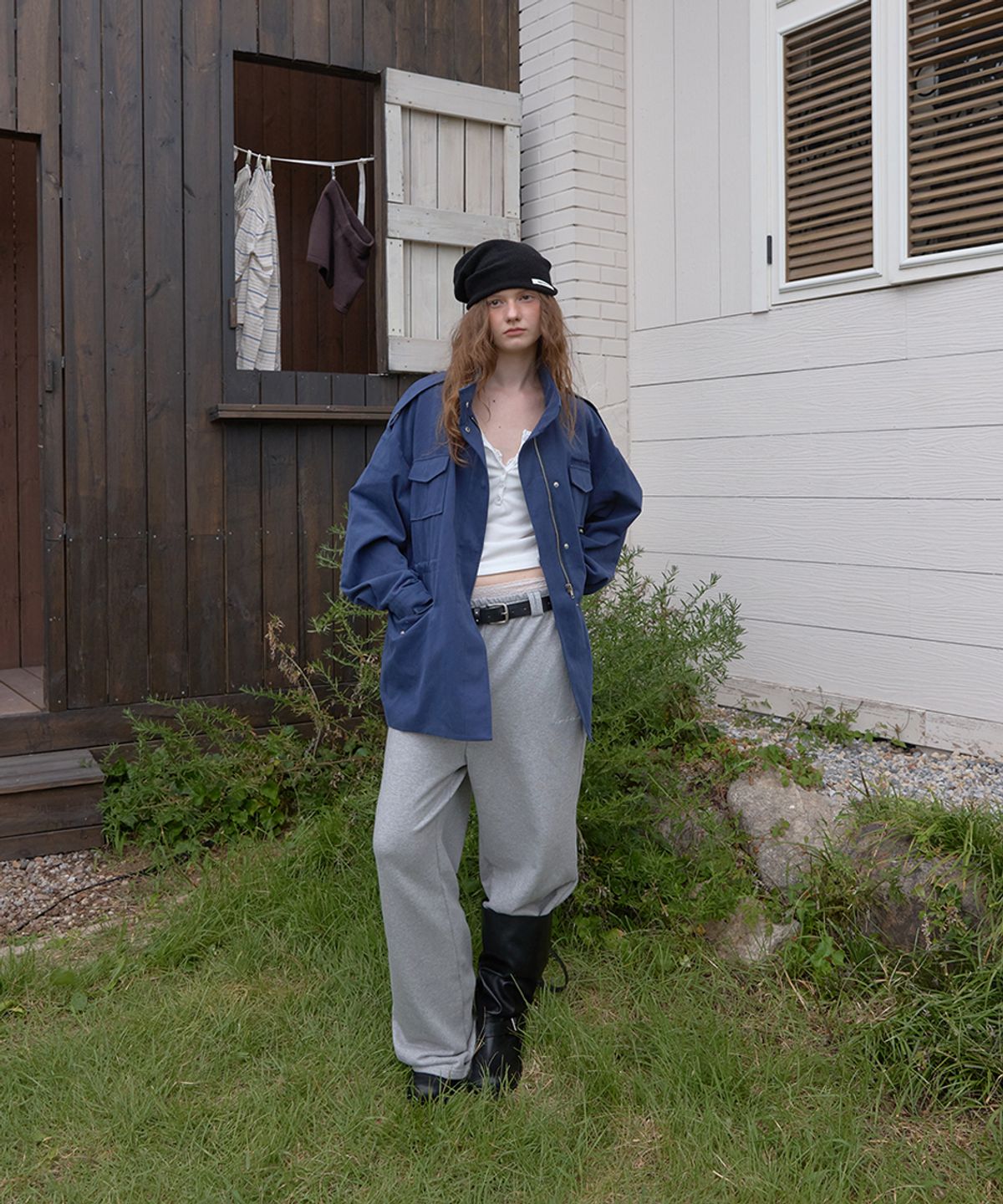 어패럴아카이브(APPAREL ARCHIVE) Paste field jacket - Navy