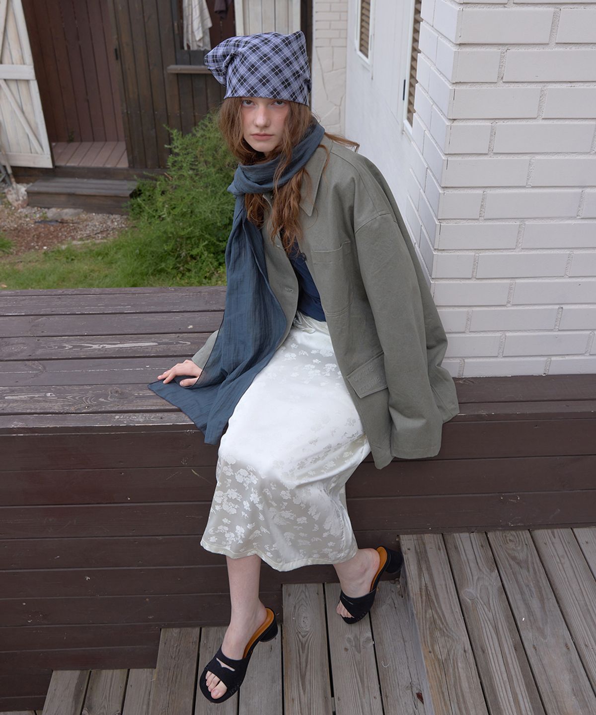 어패럴아카이브(APPAREL ARCHIVE) Magnet half work jacket - Khaki