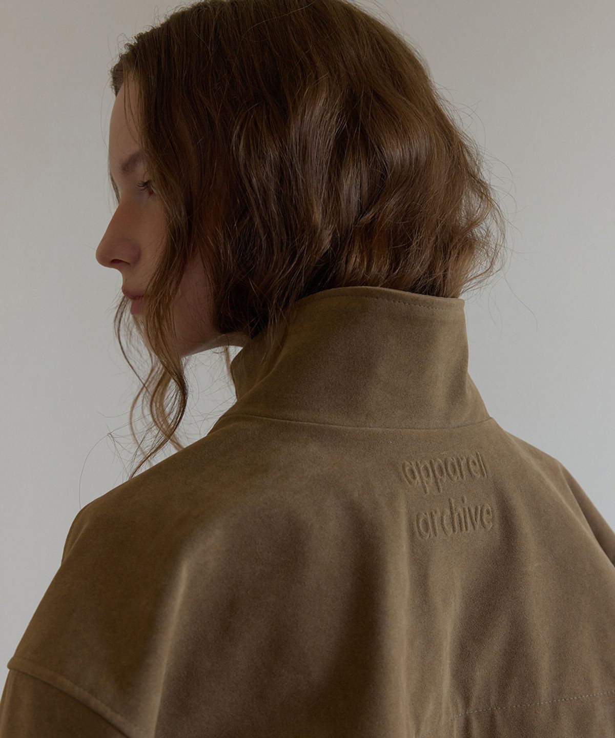 어패럴아카이브(APPAREL ARCHIVE) Sand suede blouson - Beige