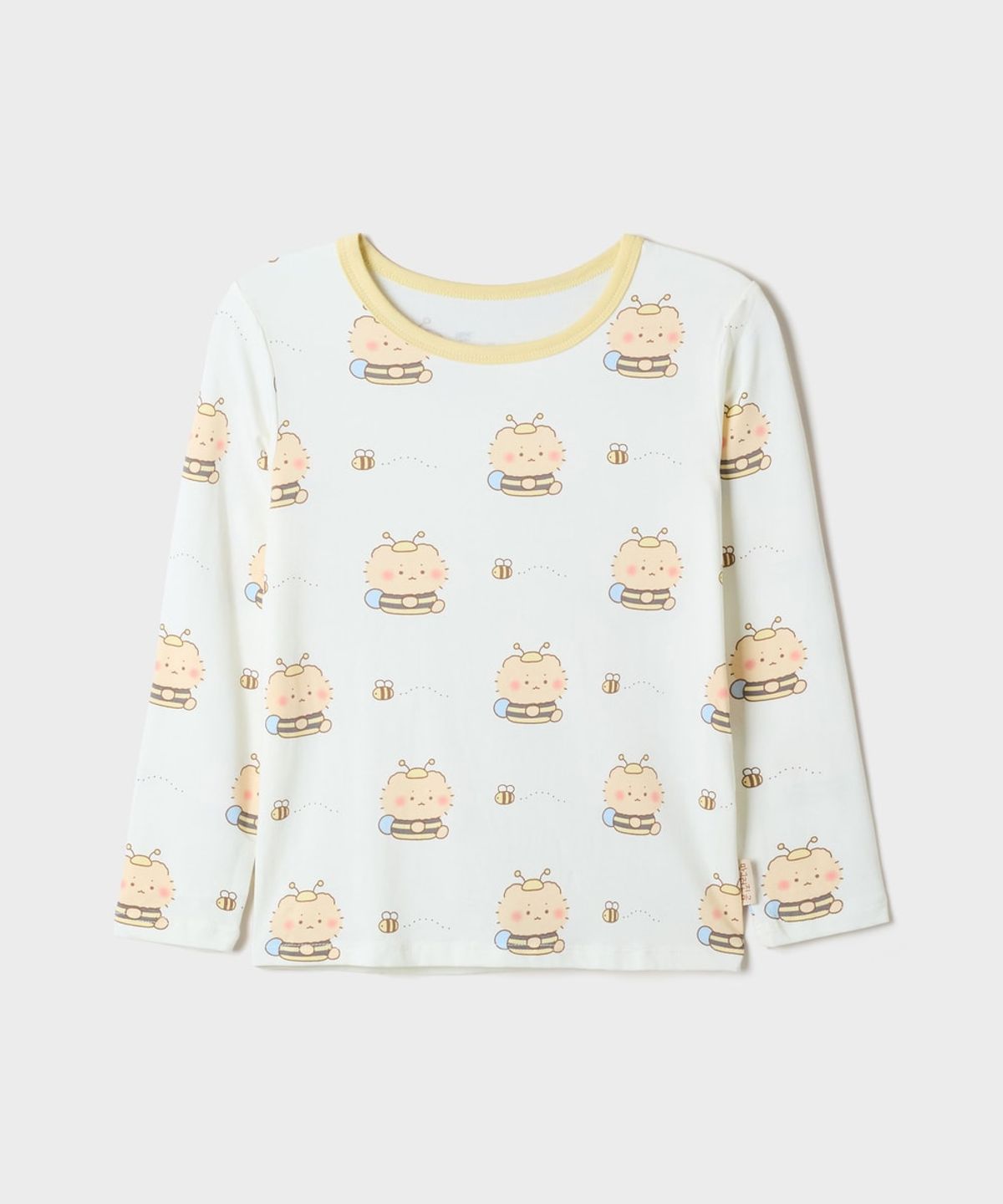 스파오 키즈(SPAO KIDS) [키즈] (망그러진곰) 면 모달 실내복(Light Yellow)_SPLOG49KU2