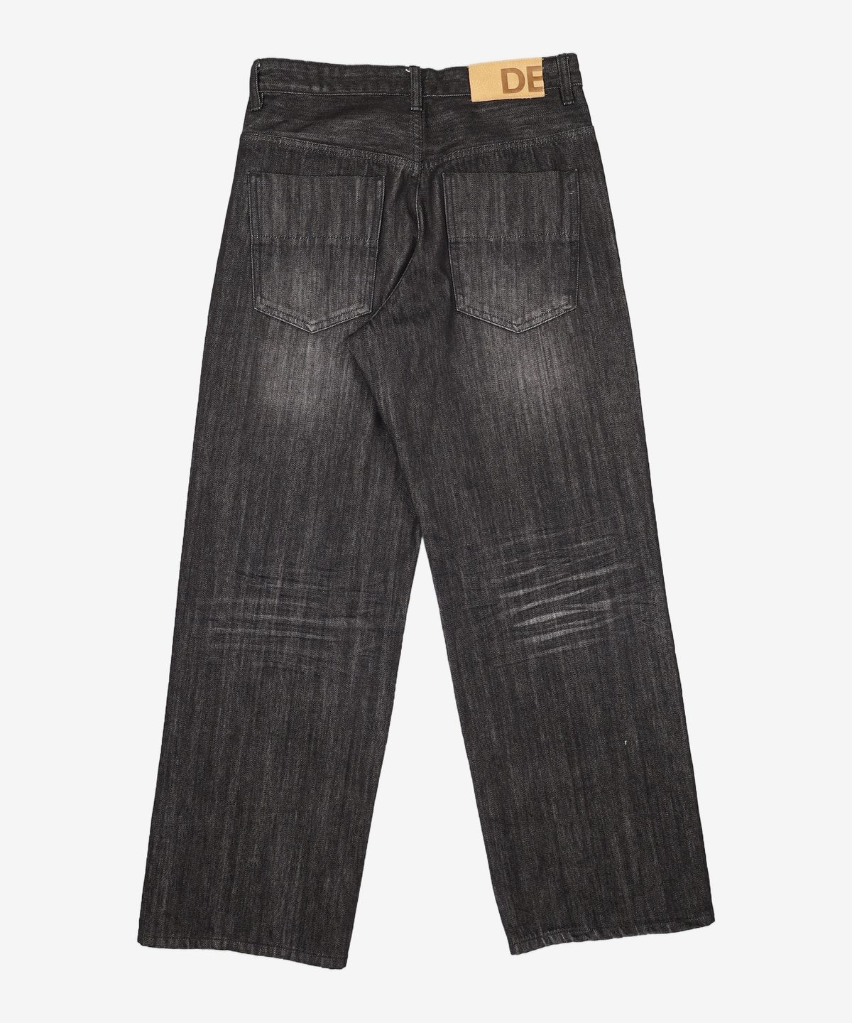 데케트(DECET) [KAIHARA JAPAN DENIM]Mid Rise Wide Jeans DCPT063Black 30