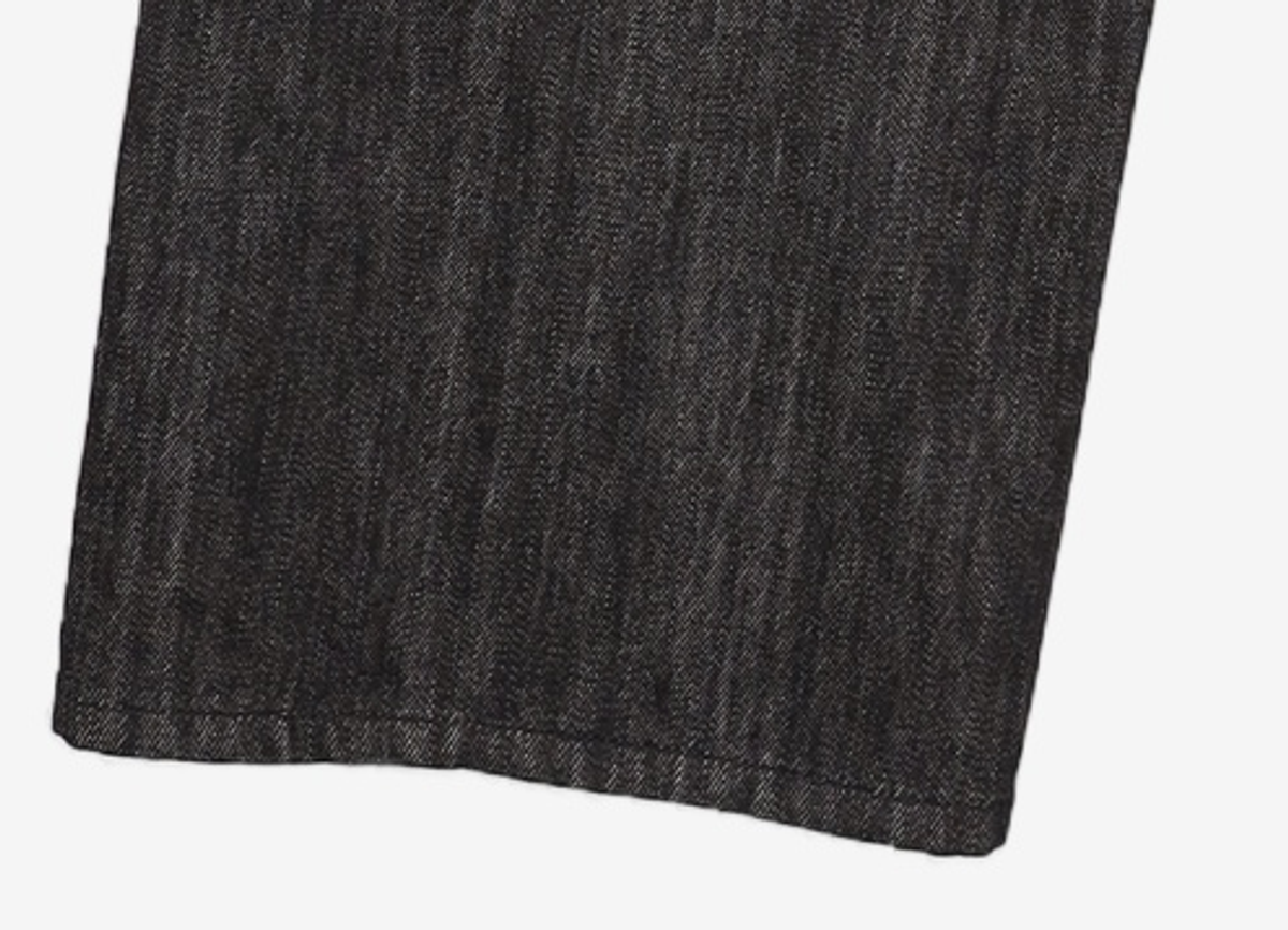 데케트(DECET) [KAIHARA JAPAN DENIM]Mid Rise Wide Jeans DCPT063Black 30