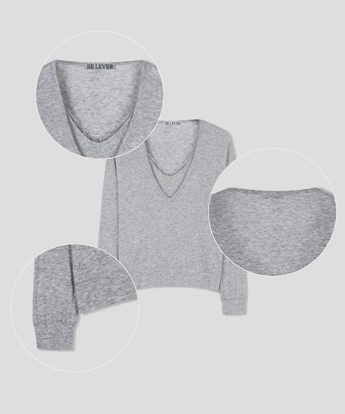 스르비(SELEVER) Ease Layered Top_6 Color