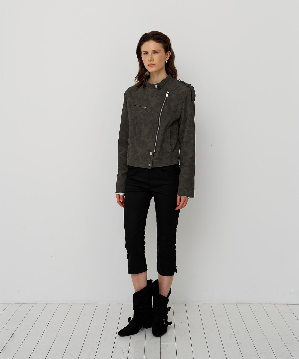 스르비(SELEVER) Belted Capri Pants_2 Color