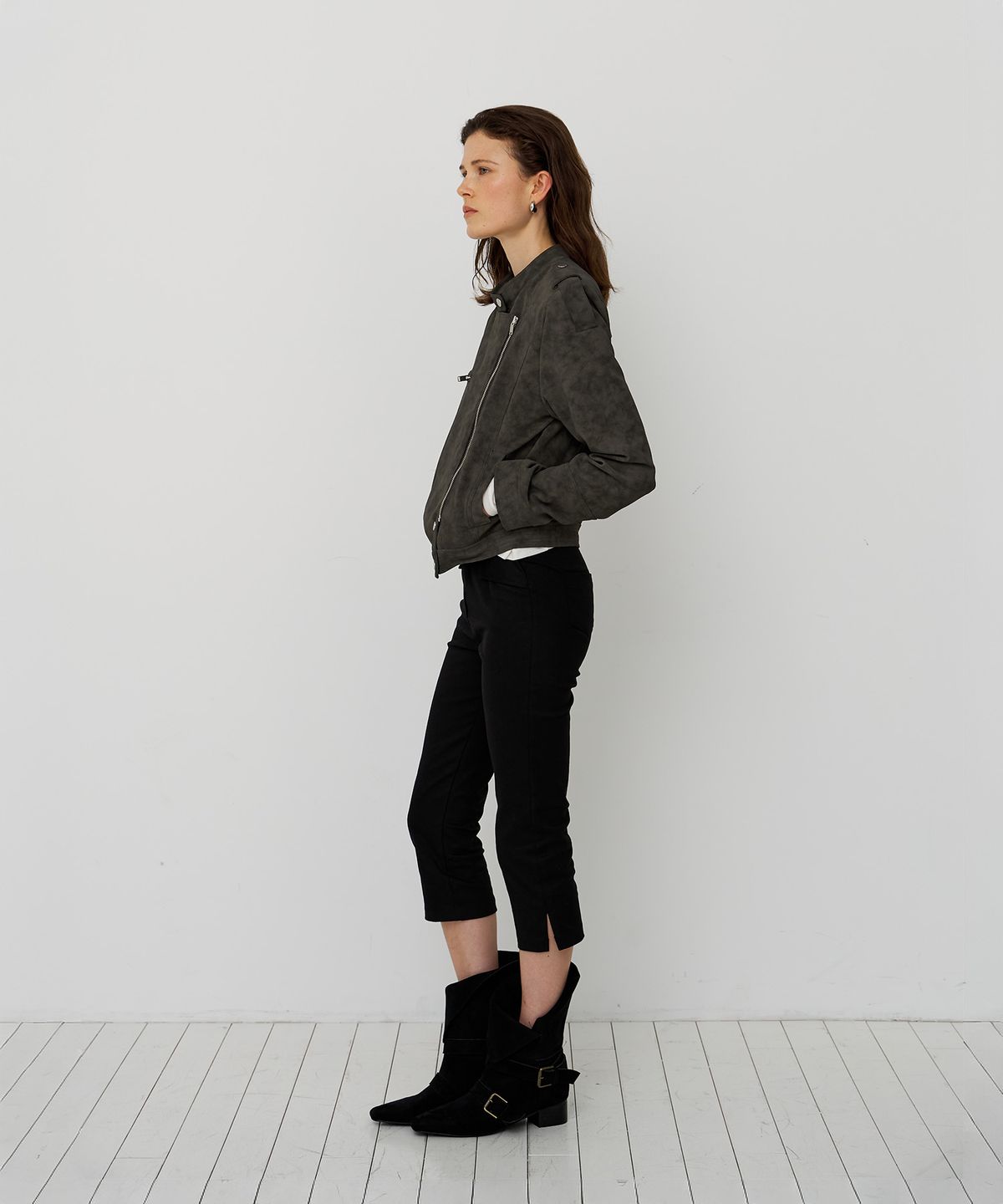 스르비(SELEVER) Belted Capri Pants_2 Color