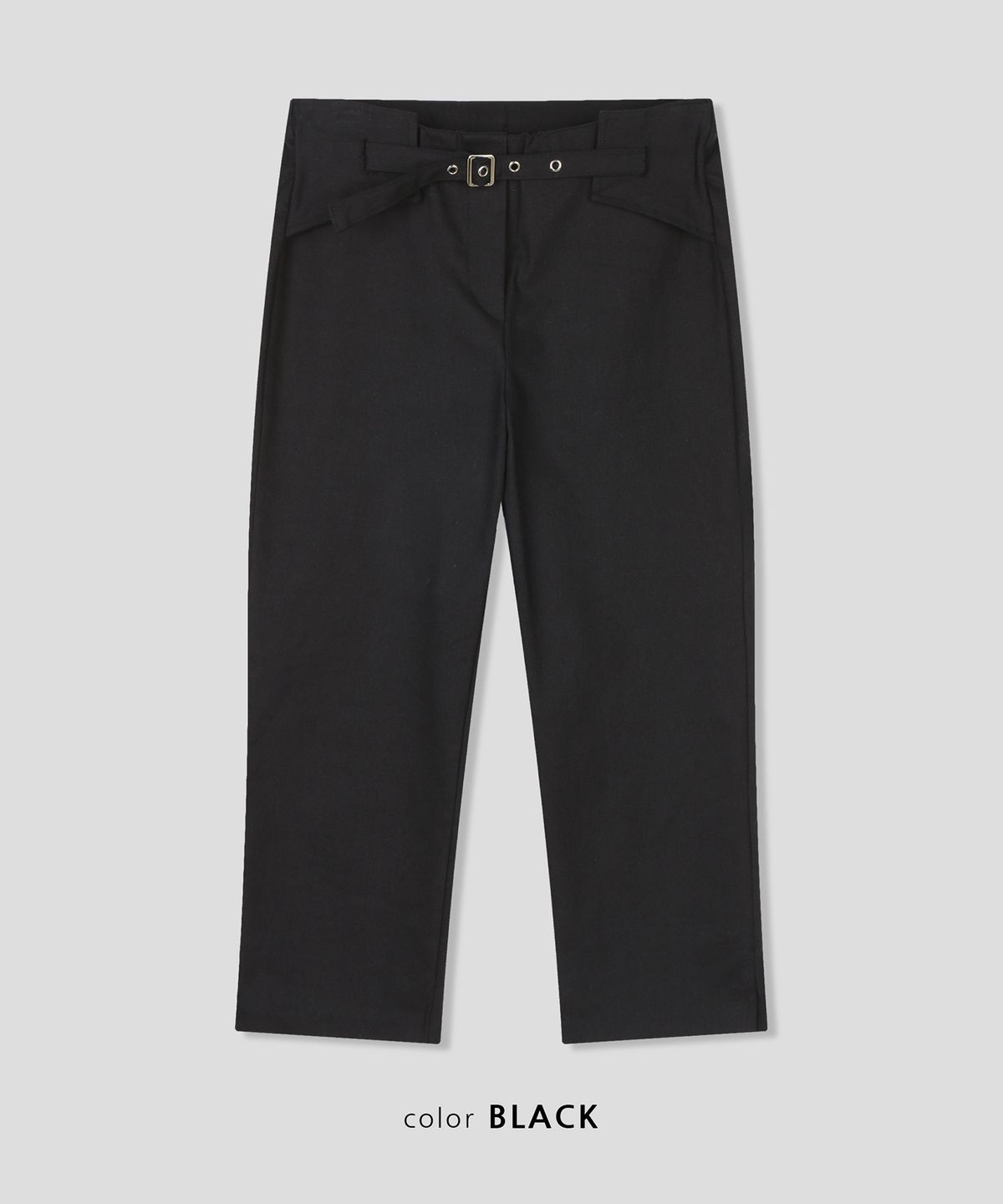 스르비(SELEVER) Belted Capri Pants_2 Color