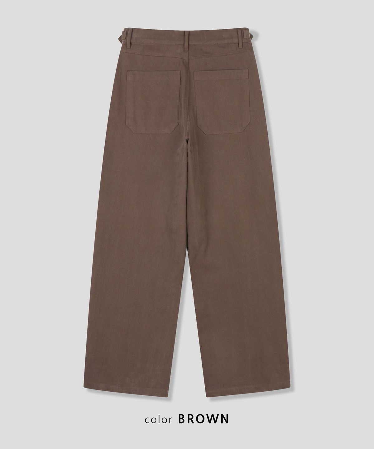 스르비(SELEVER) Buckle Washed Wide Pants_2 Color