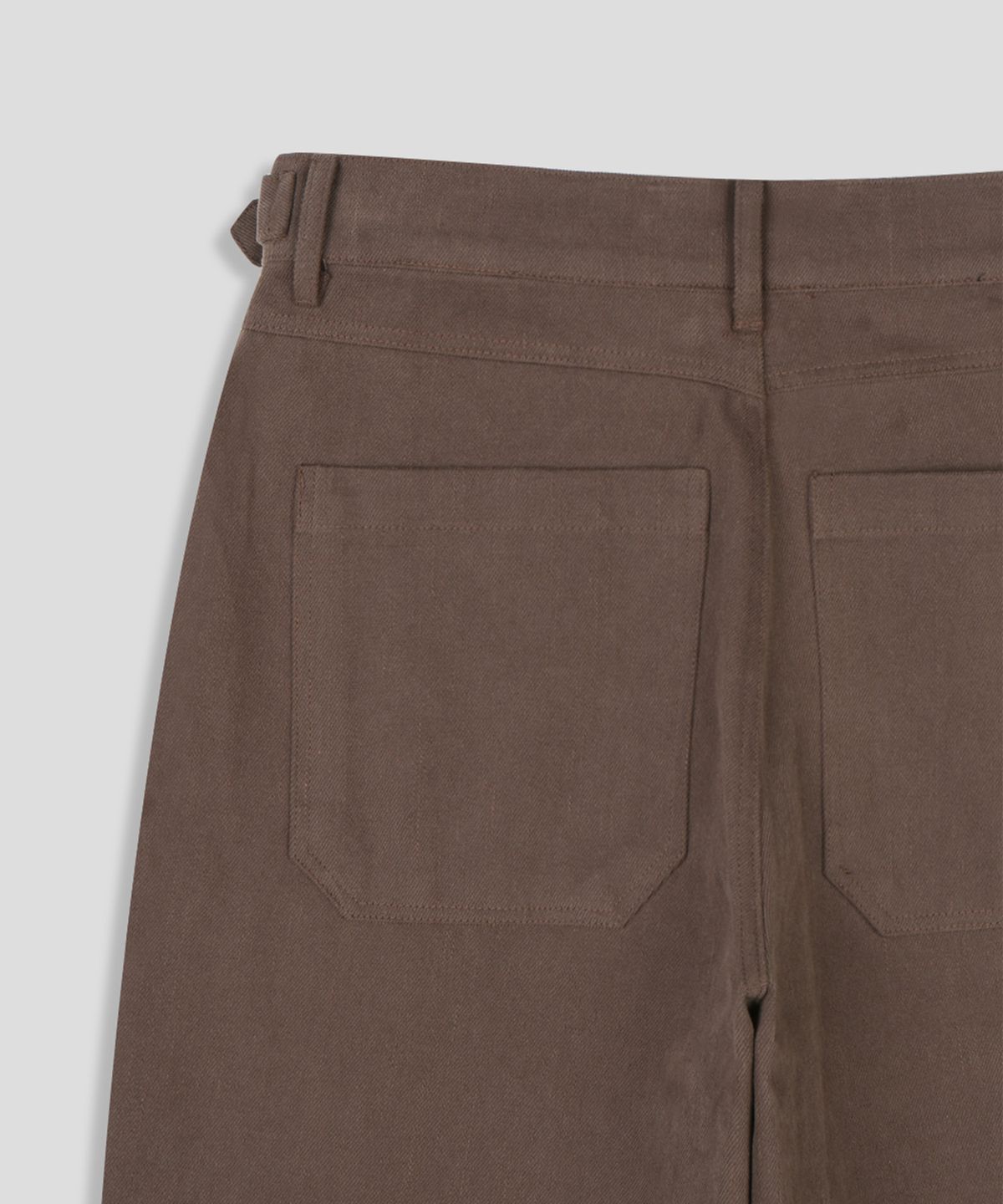 스르비(SELEVER) Buckle Washed Wide Pants_2 Color