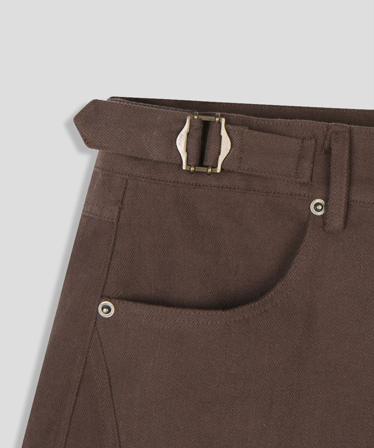 스르비(SELEVER) Buckle Washed Wide Pants_2 Color