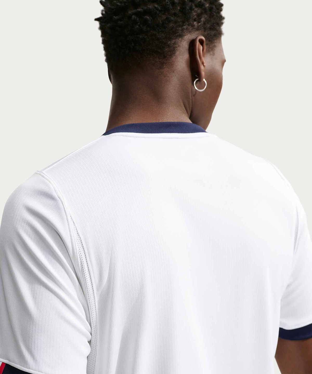 나이키(NIKE) 파리 생제르맹 2026/27 스타디움 어웨이 드라이 핏 축구 레플리카 저지 M - 화이트:칼리지 네이비:글로벌 레드:칼리지 네이비 / II1924-101