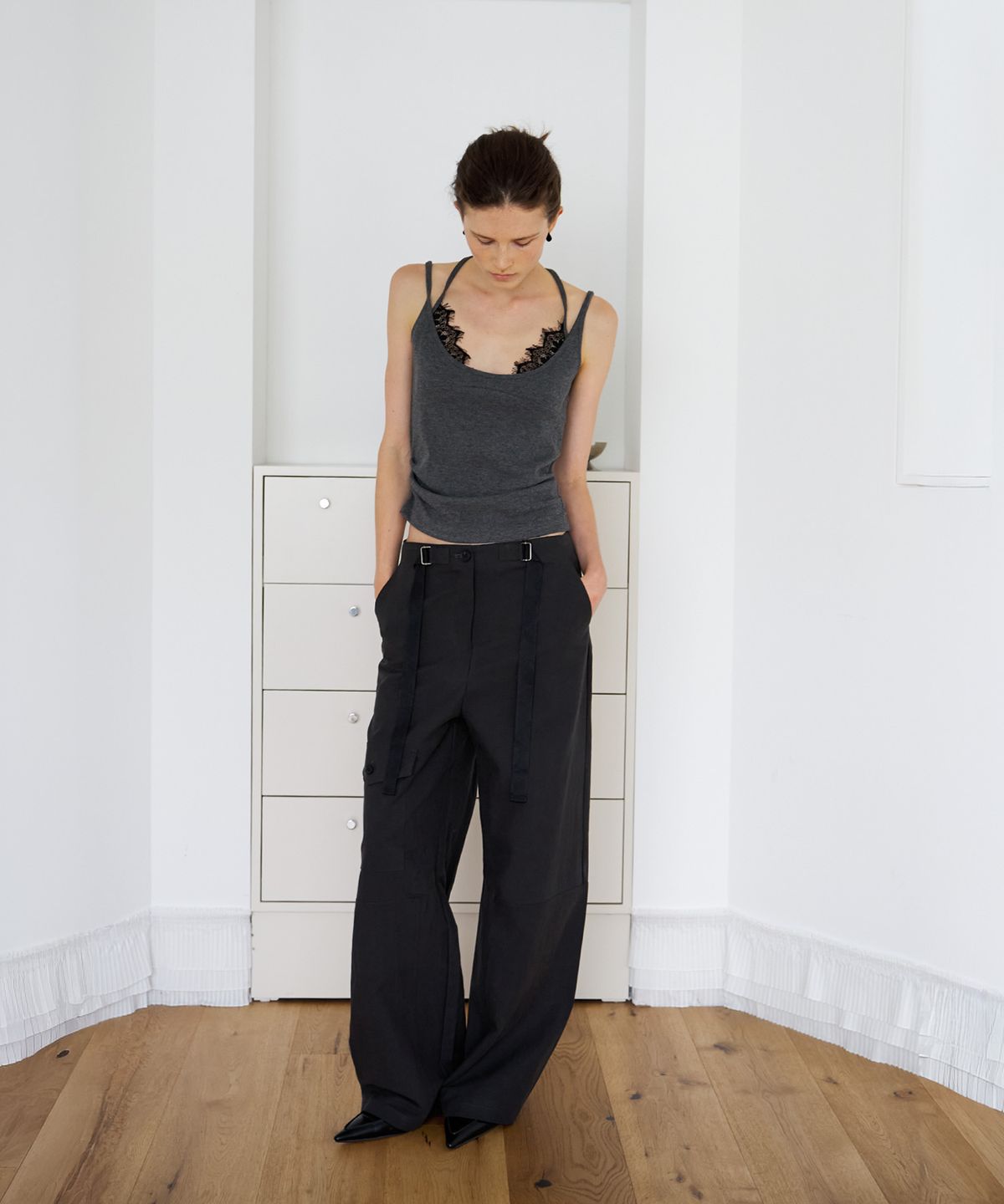 스르비(SELEVER) Row Belt Cargo Pants_2 Color