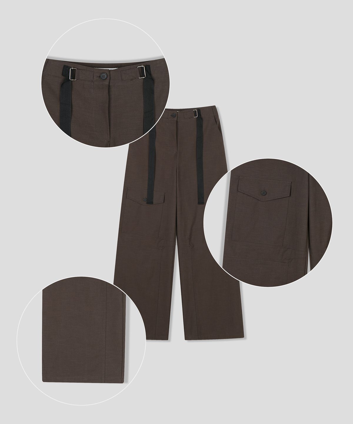 스르비(SELEVER) Row Belt Cargo Pants_2 Color