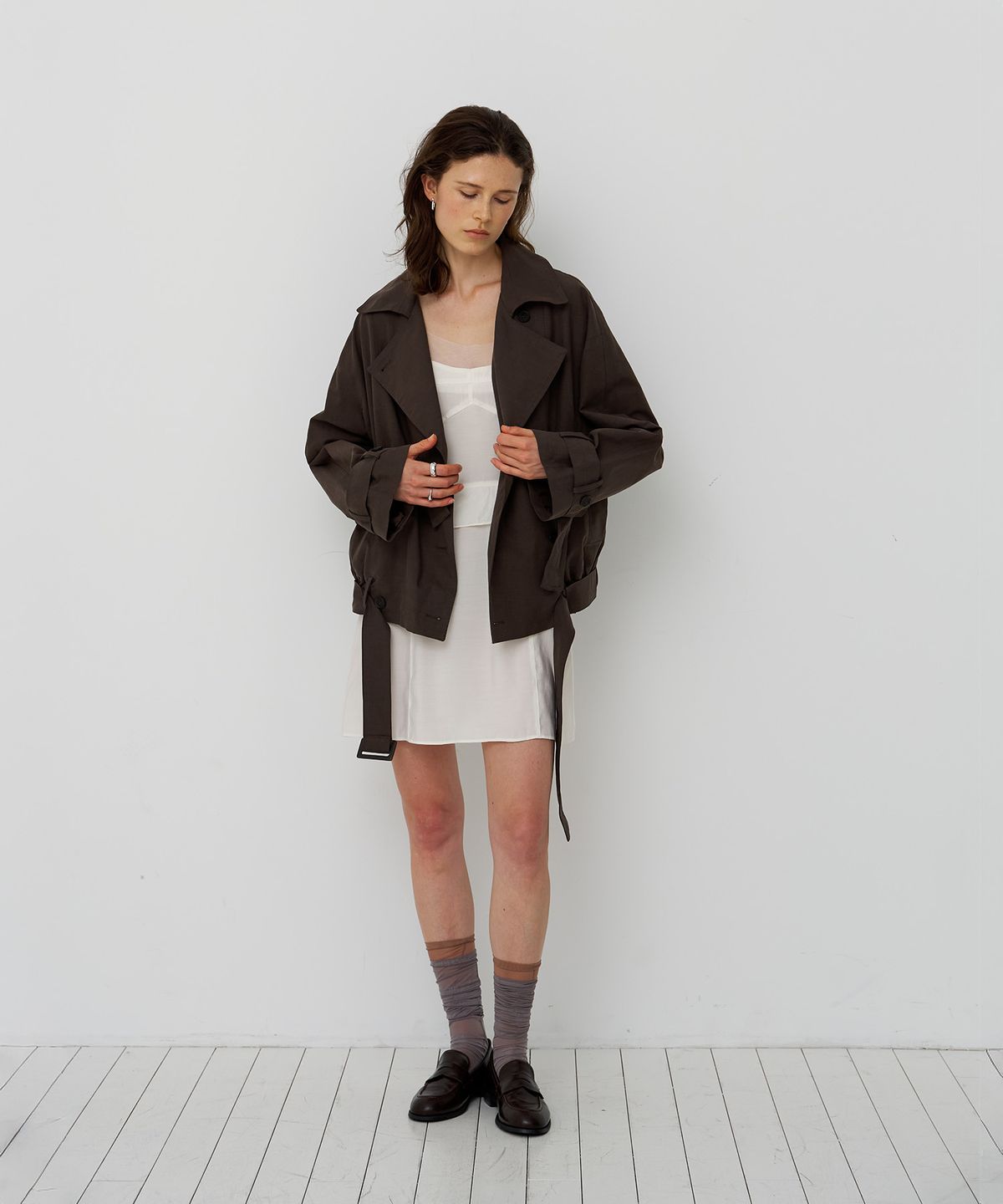 스르비(SELEVER) Frame Layered Dress_2 Color