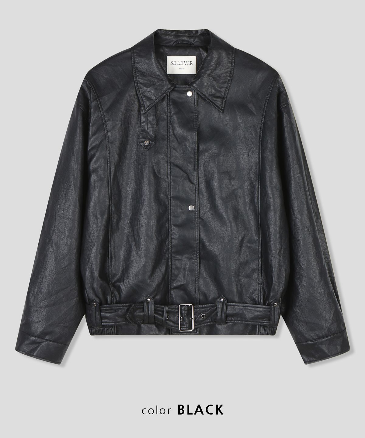 스르비(SELEVER) Rove Belt Leather Jacket_3 Color