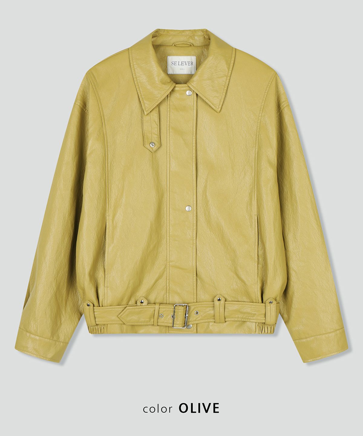 스르비(SELEVER) Rove Belt Leather Jacket_3 Color