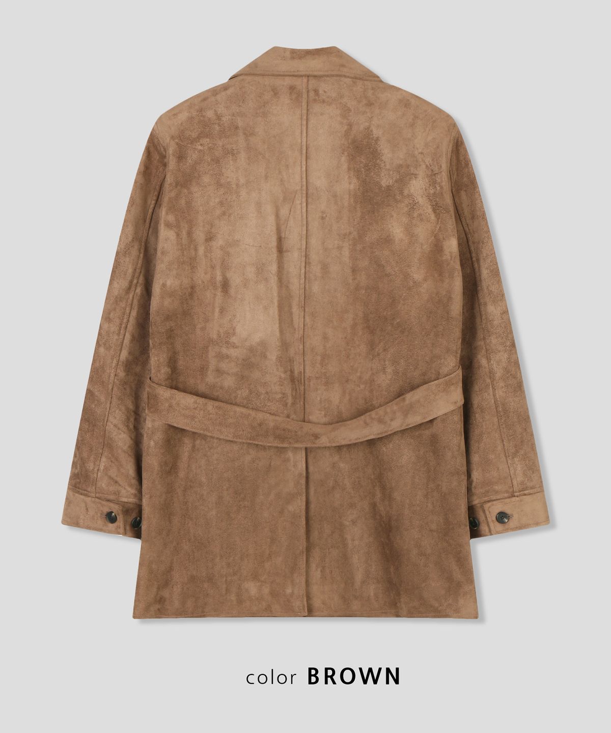 스르비(SELEVER) Dusk Suede Half Coat_2 Color