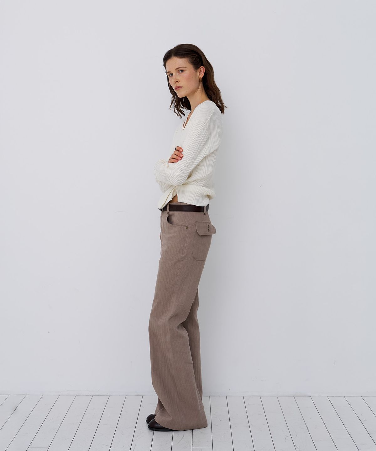 스르비(SELEVER) Elan Cut-out Cardigan_4 Color