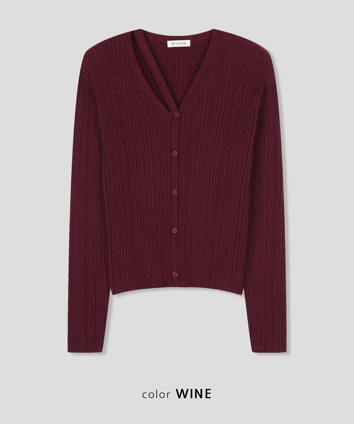 스르비(SELEVER) Elan Cut-out Cardigan_4 Color