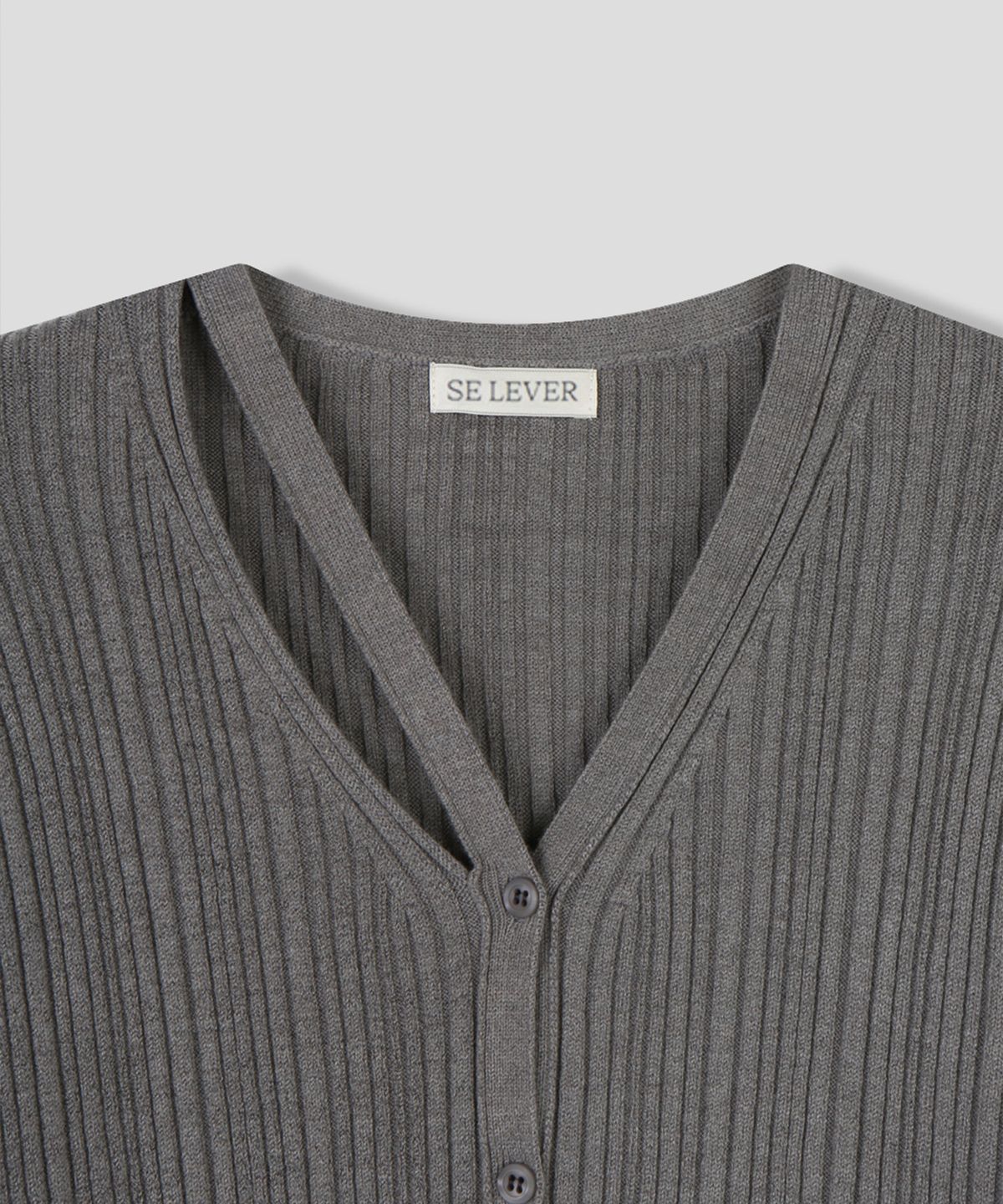 스르비(SELEVER) Elan Cut-out Cardigan_4 Color