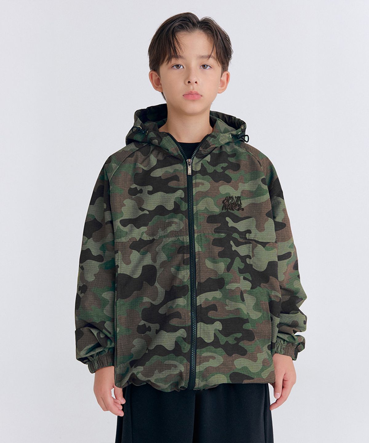 오실롯 주니어(OCELOT JUNIOR) H50 카모 바람막이 (카키)
