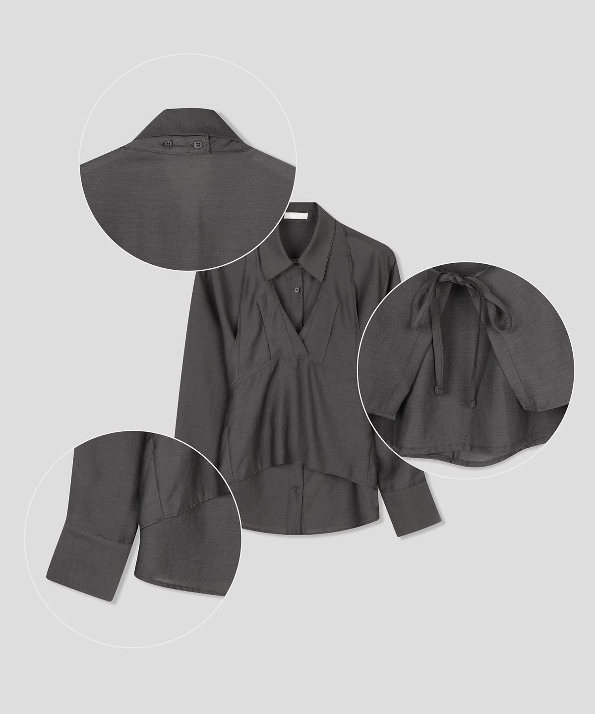 스르비(SELEVER) Lune Halter Shirt_3 Color