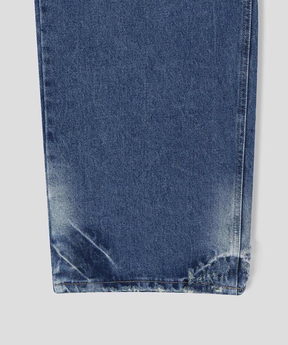 스르비(SELEVER) Fold Over Wide Denim Pants