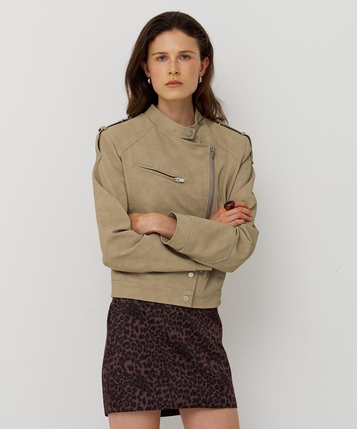스르비(SELEVER) Leopard Mini Skirt