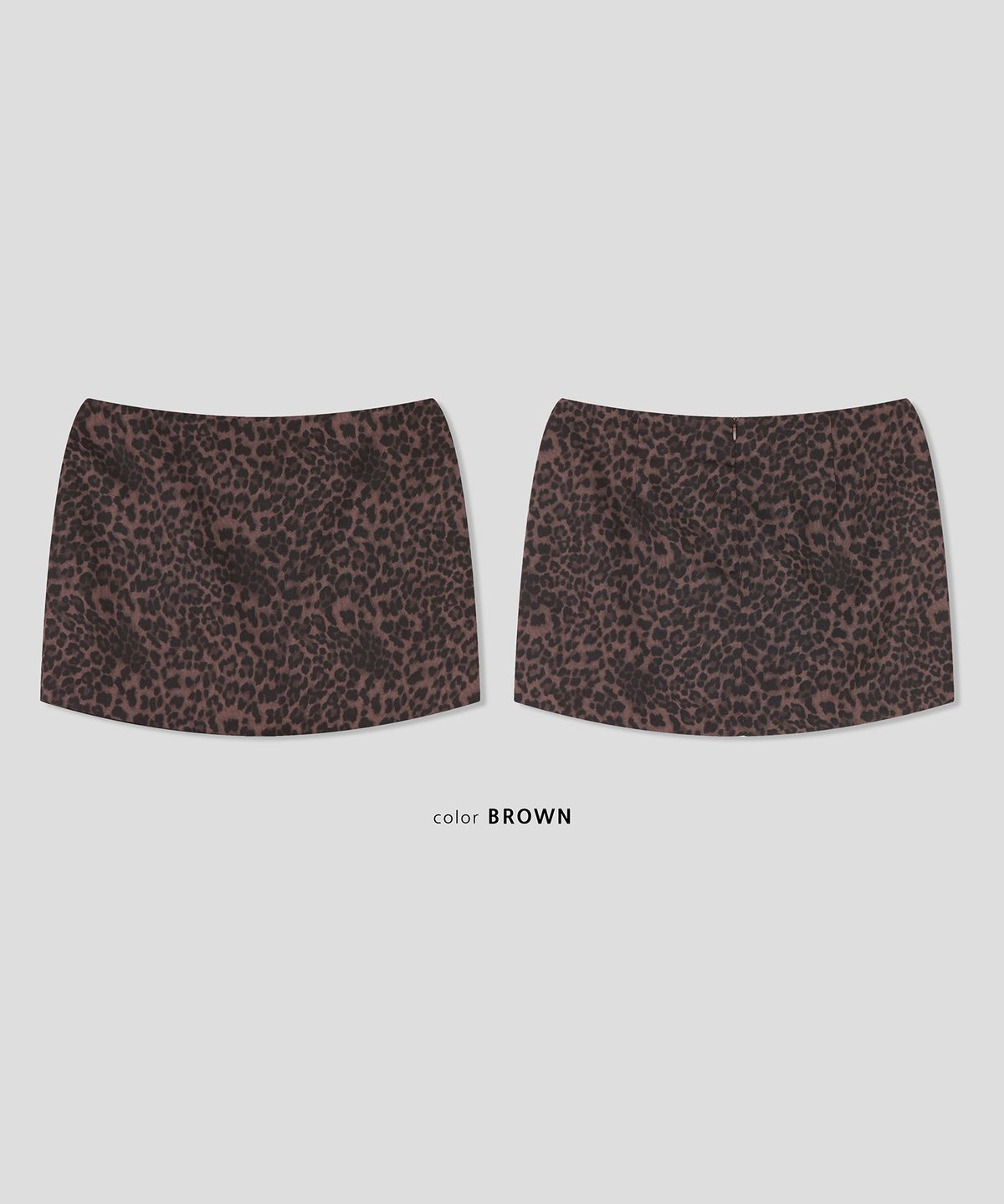 스르비(SELEVER) Leopard Mini Skirt
