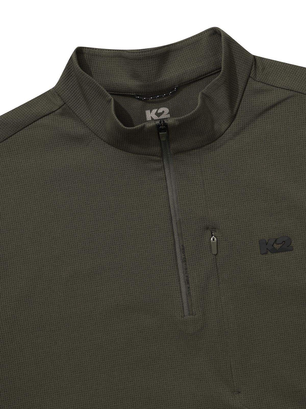 케이투(K2) 써라운드(SURROUND) 테크 집업 티셔츠_OLIVE KHAKI