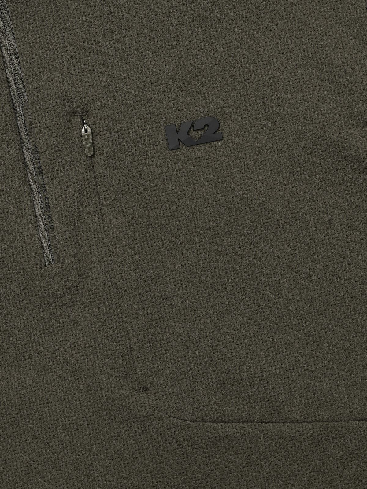 케이투(K2) 써라운드(SURROUND) 테크 집업 티셔츠_OLIVE KHAKI