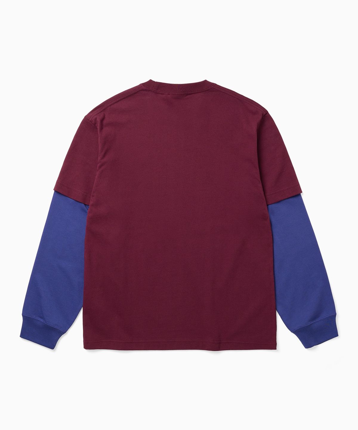 디키즈(DICKIES) 빅 트리 로고 레이어드 롱슬리브 Burgundy