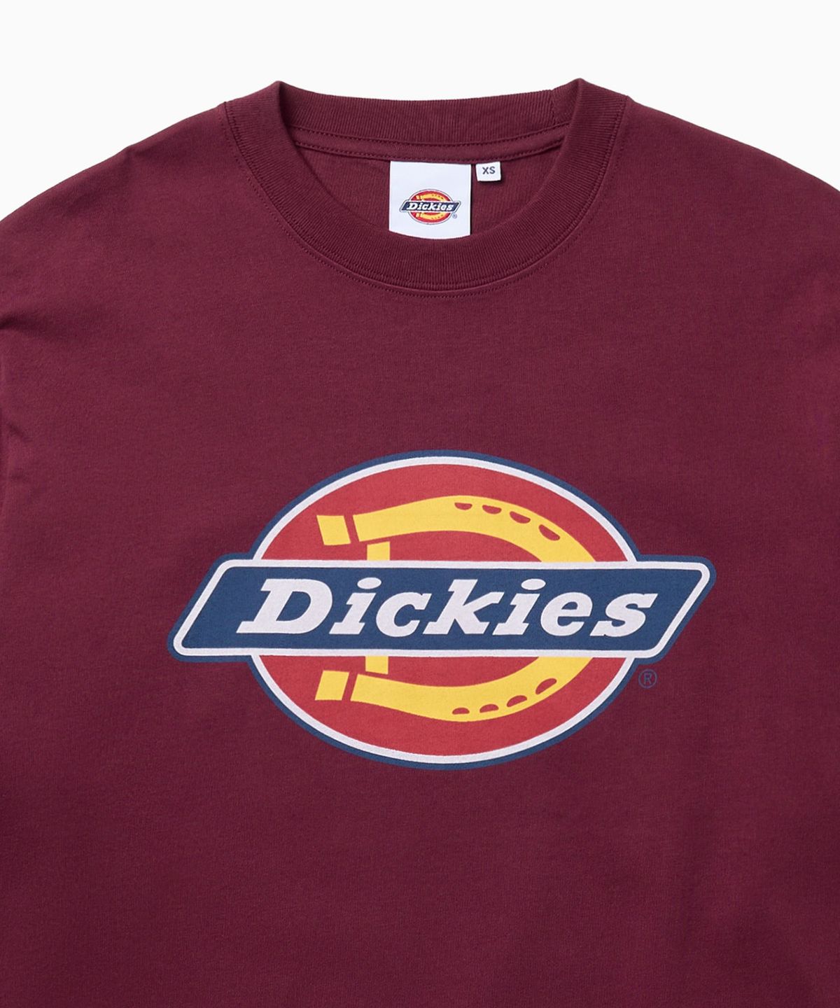 디키즈(DICKIES) 빅 트리 로고 레이어드 롱슬리브 Burgundy