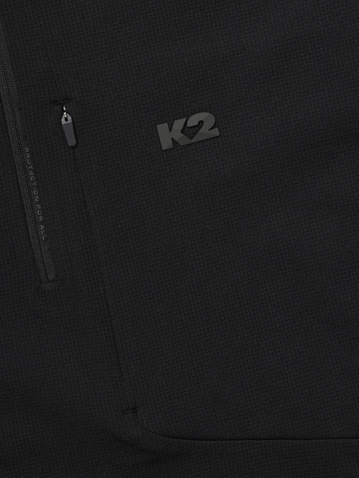 케이투(K2) 써라운드(SURROUND) 테크 집업 티셔츠_Black
