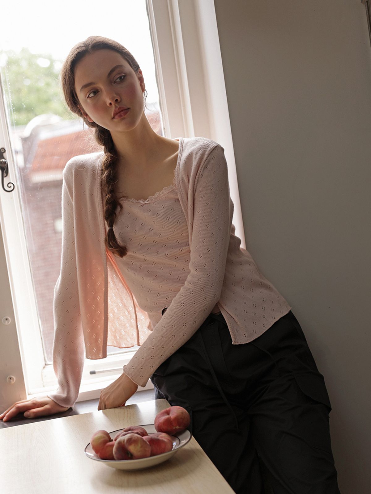 랭앤루(LANGNLU) OLDEBU Cardigan Set(올데브)_LIGHT PINK