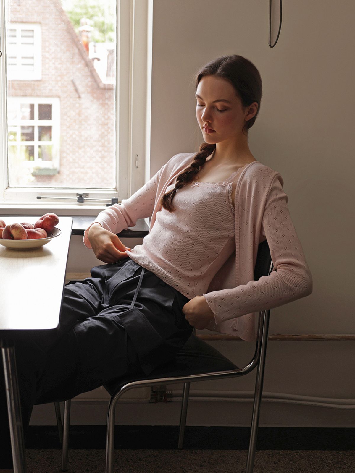 랭앤루(LANGNLU) OLDEBU Cardigan Set(올데브)_LIGHT PINK