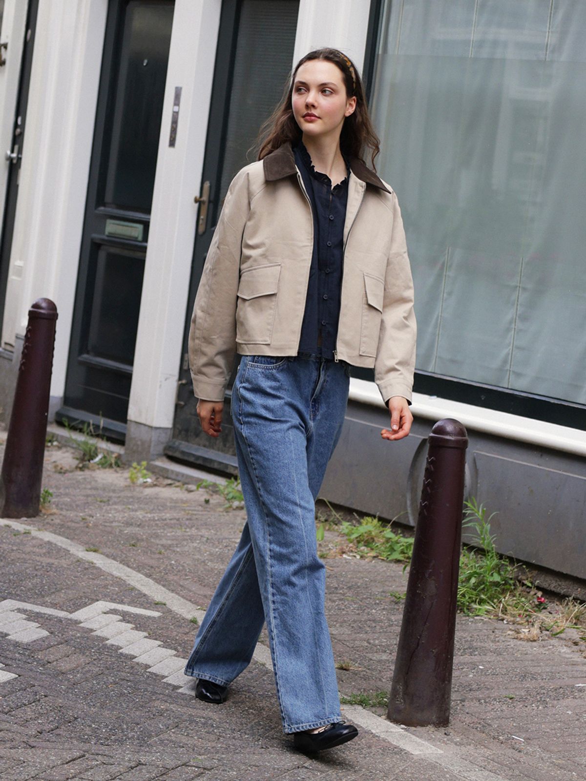 랭앤루(LANGNLU) ZAANDAM Work Jacket(잔담)_BEIGE