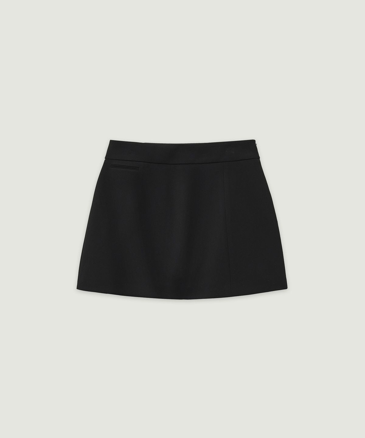 엘무드 우먼(LMOOD WOMEN) FRENCH Micro Shorts Skirt Black