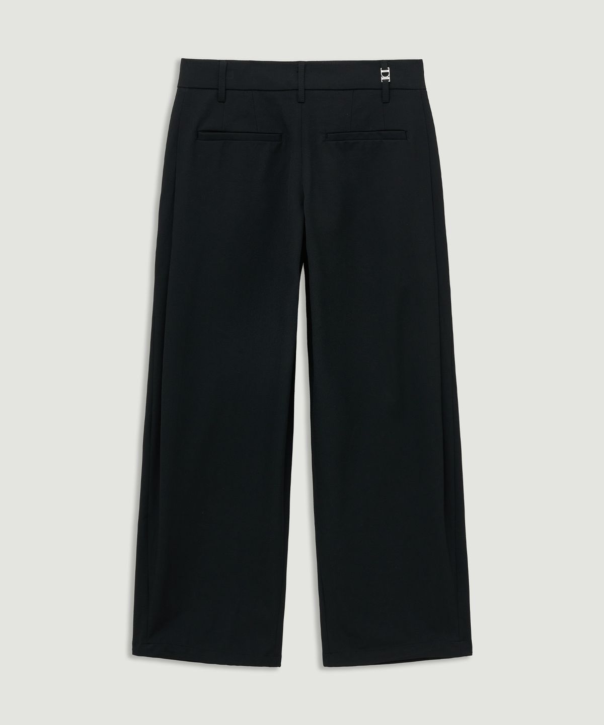 엘무드 우먼(LMOOD WOMEN) KENDO Low Wide Slacks Black