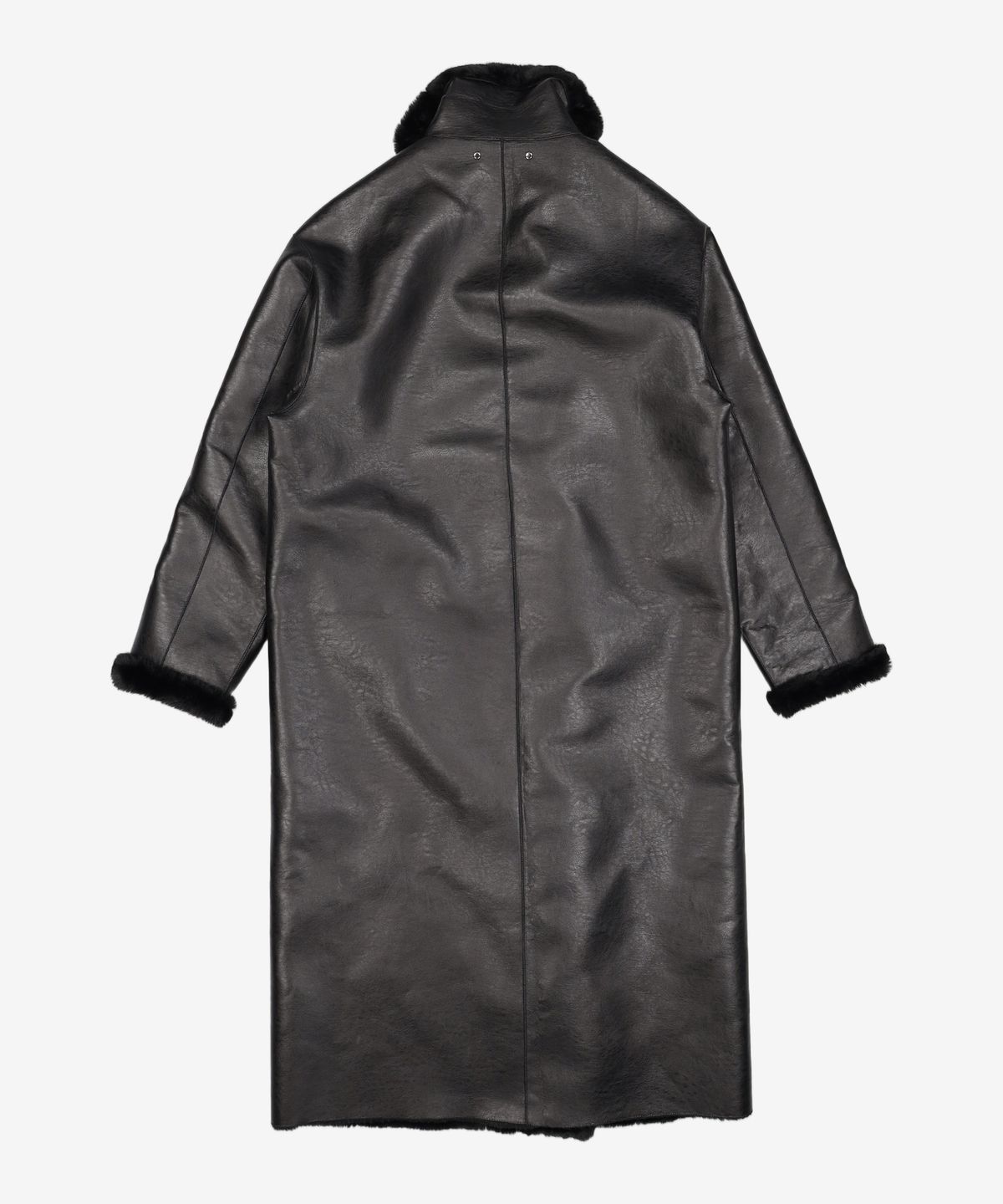 몽돌(MONGDOL) 퍼 롱무스탕 블랙 MDJK016BLACK FREE
