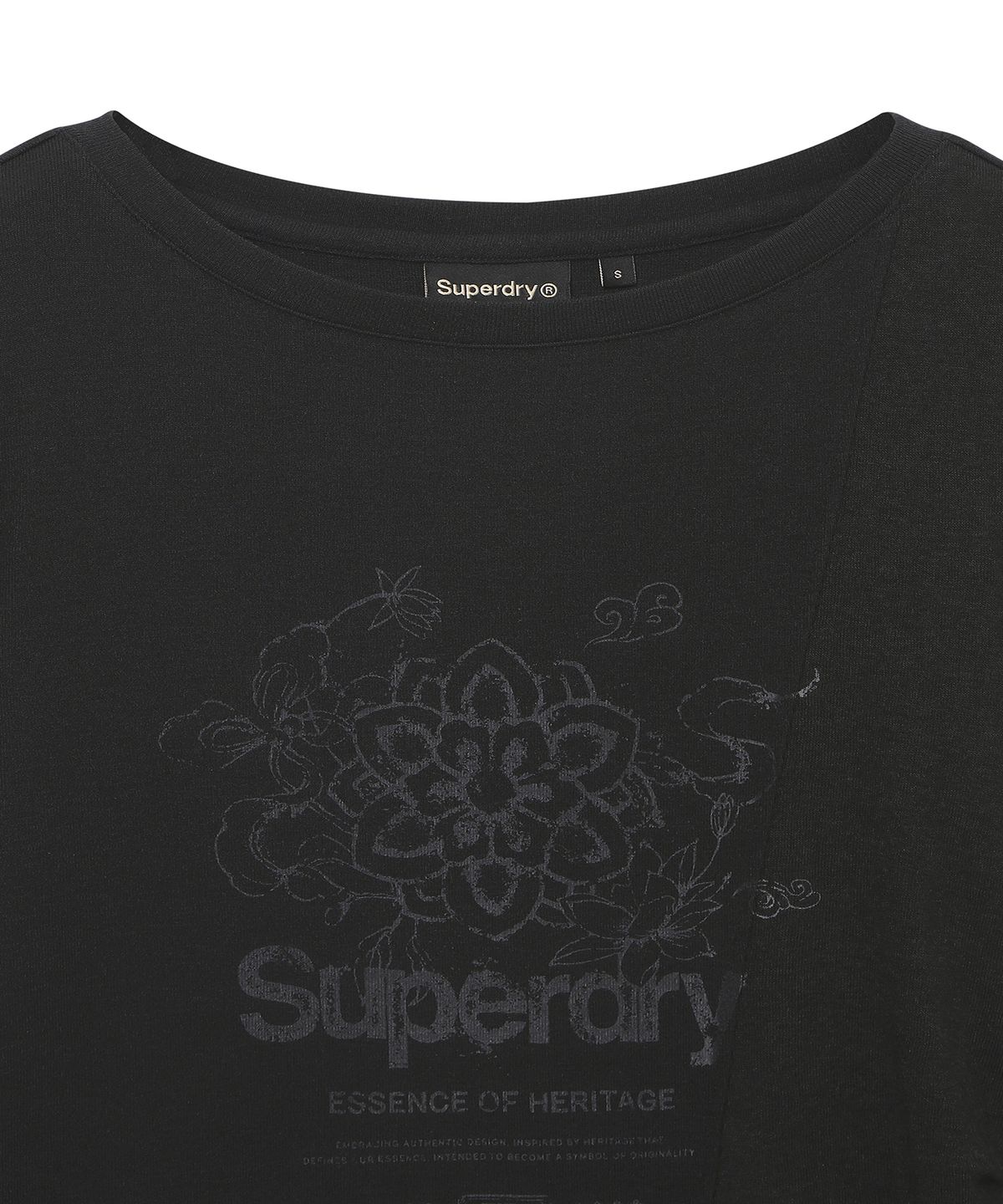 슈퍼드라이(SUPERDRY) 우먼스 로우컷 롱슬리브 블랙 SDFILDQ03BLK