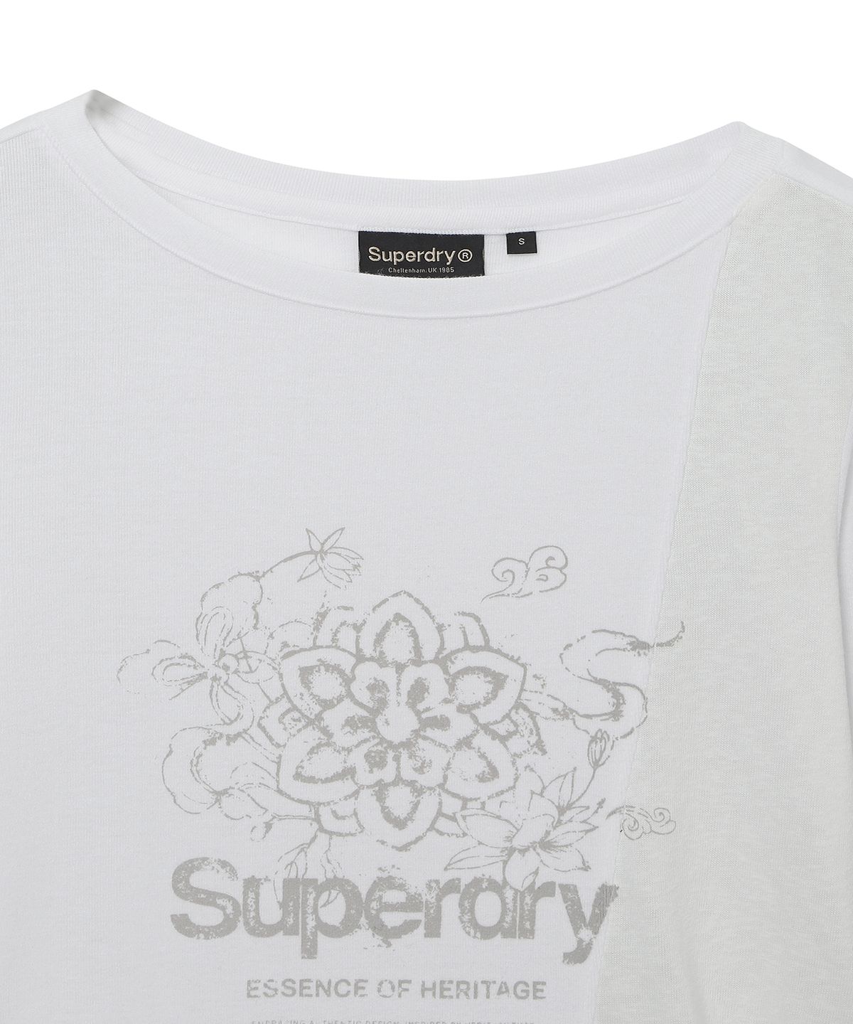 슈퍼드라이(SUPERDRY) 우먼스 로우컷 롱슬리브 화이트 SDFILDQ03WHT