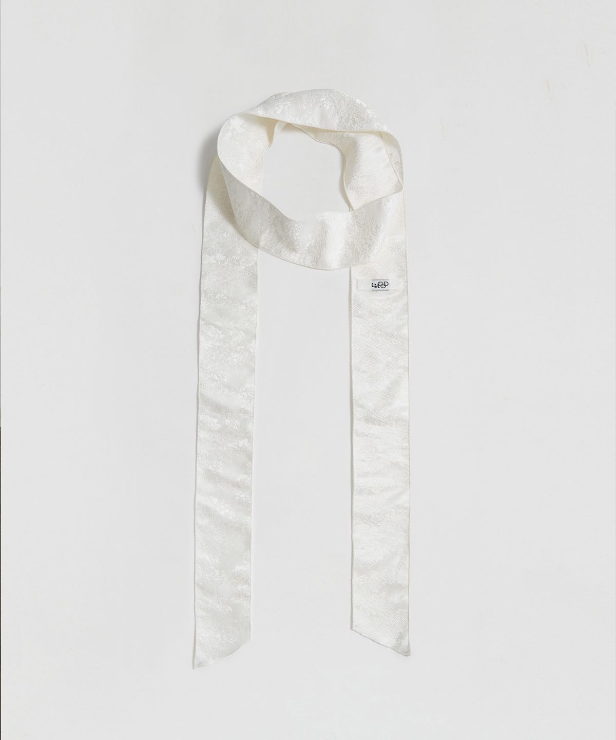 엘무드 우먼(LMOOD WOMEN) FRELE Jacquard Silk Scarf Cream